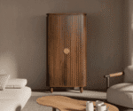 Sydney 2 Door Wardrobe in Beige High Gloss Finish