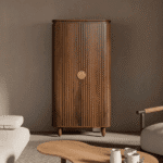 Sydney 2 Door Wardrobe in Beige High Gloss Finish