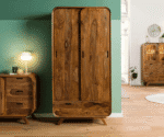 Rodrigues 2 Door Wardrobe in Sheesham Paper Finish