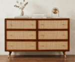 Sambhav Cane 6-Drawer Chest of Drawers