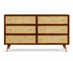 Sambhav Cane 6-Drawer Chest of Drawers - Image 2