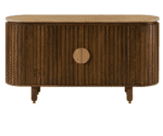Saar Teak Wood Chest Of Drawers In Espresso Teak Finish - Image 3