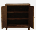 Amber Rattan 2 Door Wooden Sideboard Cabinet - Image 2