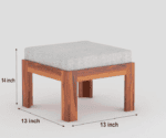 Modern Wooden Coffee Table with Decorative Panel - Image 5
