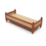 Solid Sheesham Wood Diwan Sofa with Cane Rattan Backrest & Cushioned Seat - Image 5