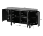 Saar Teak Wood Chest Of Drawers In Espresso Teak Finish - Image 7