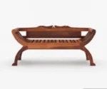 Abha Wooden Arm Chair Set - Image 2