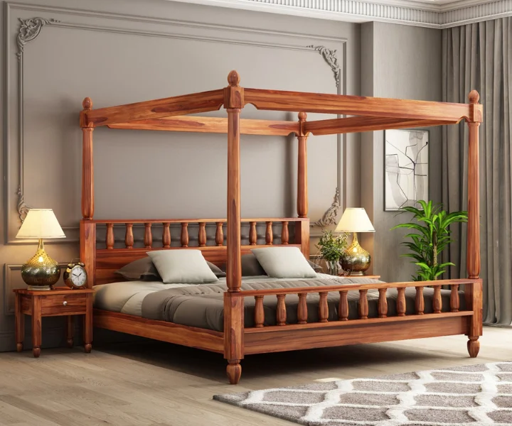 Allure-Poster-Bed-Without-Storage-6 Allure Poster Bed Without Storage - Image 1