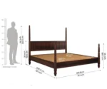 Amaris Poster Bed Without Storage - Image 6