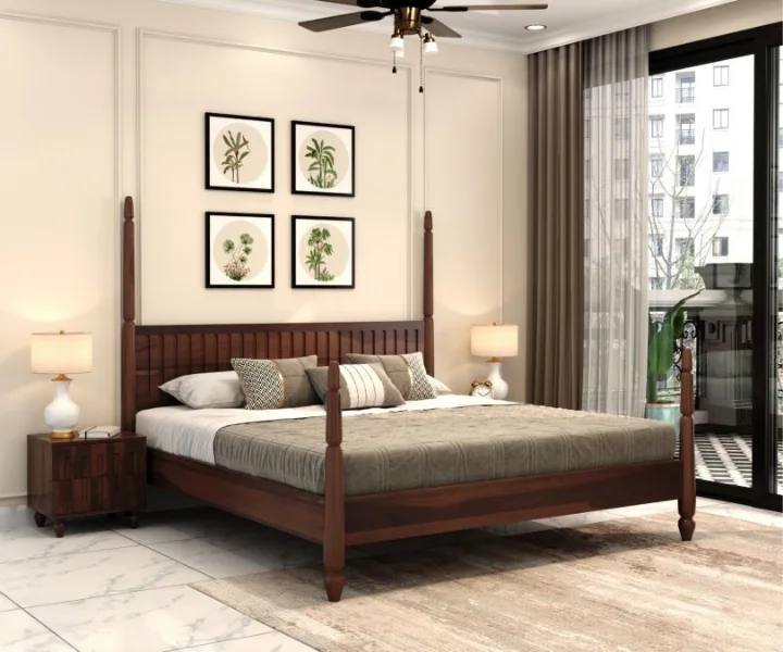 Amaris-Poster-Bed-Without-Storage-4 Amaris Poster Bed Without Storage - Image 1