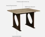 Anglet Sheesham Wood 4 Seater Dining Set In Scratch Resistant Provincial Teak - Image 14