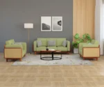 Arica 3+2+1 Cane Wooden Sofa Set