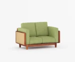 Arica 3+2+1 Cane Wooden Sofa Set - Image 6