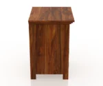 Oslo Solid Sheesham Wood Bedside With Drawer and Door Storage - Image 6
