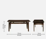 Binche Sheesham Wood 6 Seater Dining Set - Image 2