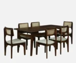 Binche Sheesham Wood 6 Seater Dining Set - Image 4
