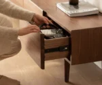 Black Walnut Solid Wood TV Cabinet, Modern and Minimalist - Image 14