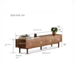 Black Walnut Solid Wood TV Cabinet, Modern and Minimalist - Image 11