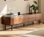 Black Walnut Solid Wood TV Cabinet, Modern and Minimalist - Image 6