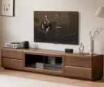 Black walnut, Ash solid wood floor TV cabinet - Image 10