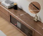 Black walnut, Ash solid wood floor TV cabinet - Image 17