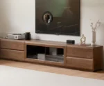 Black walnut, Ash solid wood floor TV cabinet - Image 4