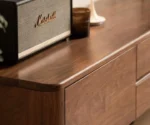 Black walnut, Ash solid wood floor TV cabinet - Image 5