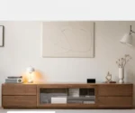 Black walnut, Ash solid wood floor TV cabinet - Image 9