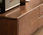 Black walnut solid wood TV cabinet modern simple - Image 4