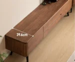 Black walnut solid wood TV cabinet modern simple - Image 14