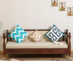 Boston Sheesham Wood Rattan Cane Three Seater sofa - Image 2