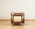 Boston Sheesham Wood Rattan Cane Three Seater sofa - Image 6