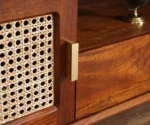 Boston Solid Wood Rattan Cane Tv Cabinet - Image 10