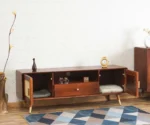 Boston Solid Wood Rattan Cane Tv Cabinet - Image 6