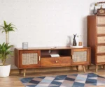 Boston Solid Wood Rattan Cane Tv Cabinet - Image 7