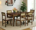 Bree Sheesham Wood 6 Seater Dining Set In Provincial Teak Finish