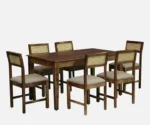 Bree Sheesham Wood 6 Seater Dining Set In Provincial Teak Finish - Image 2