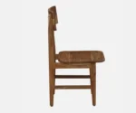 Brovst Acacia Wood 4 Seater Dining Set In Natural Finish - Image 10