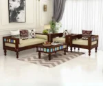 Bunny 3+1+1 Wooden Sofa Set