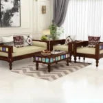 Bunny 3+1+1 Wooden Sofa Set