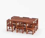 Carson 6 Seater Dining Table Set - Image 2