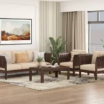 Cristen 3+1+1 Wooden Sofa Set