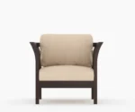 Cristen 3+1+1 Wooden Sofa Set - Image 3