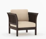 Cristen 3+1+1 Wooden Sofa Set - Image 4