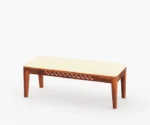 Daffy 6 Seater Dining Set With Bench - Image 2