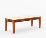 Daffy 6 Seater Dining Set With Bench - Image 3