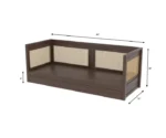 Daybed with Cane Panels and Pull-Out Trundle Bed - Image 11