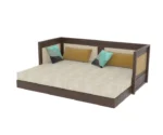 Daybed with Cane Panels and Pull-Out Trundle Bed - Image 5