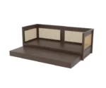 Daybed with Cane Panels and Pull-Out Trundle Bed - Image 7