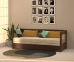 Daybed with Cane Panels and Pull-Out Trundle Bed